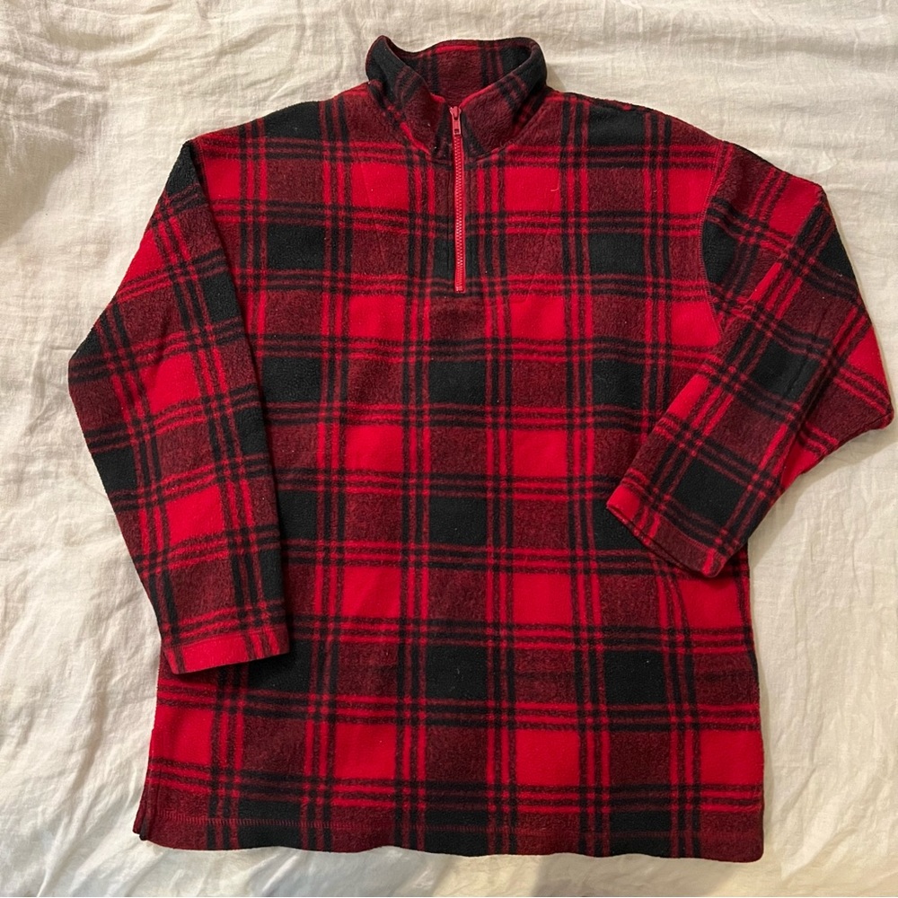 Vintage Jennifer Moore Oversized Red and Black Flannel